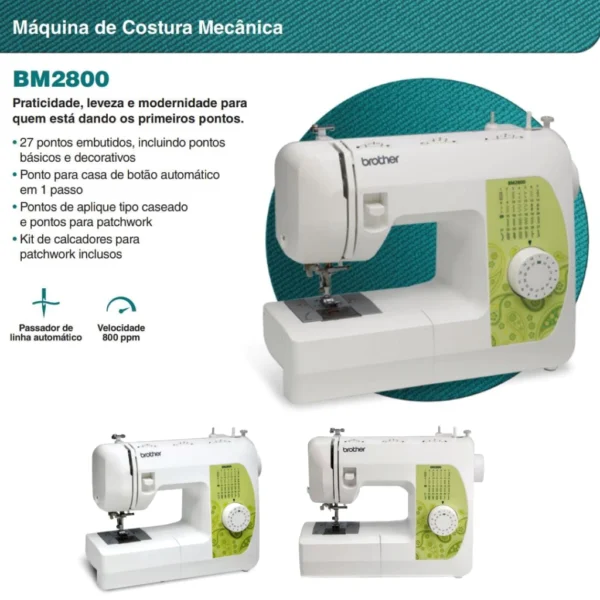 Máquina de Costura Mecânica Brother BM2800
