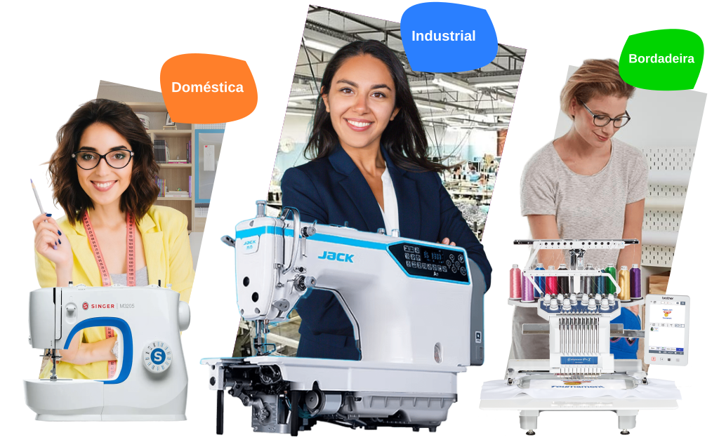 Máquina de Costura Industrial Doméstica Bordadeira 03