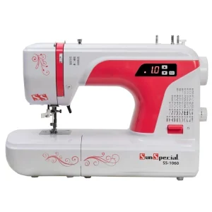 Máquina Costura Doméstica Autovolt SS-1060 Eletrônica - Sun Special Vermelha
